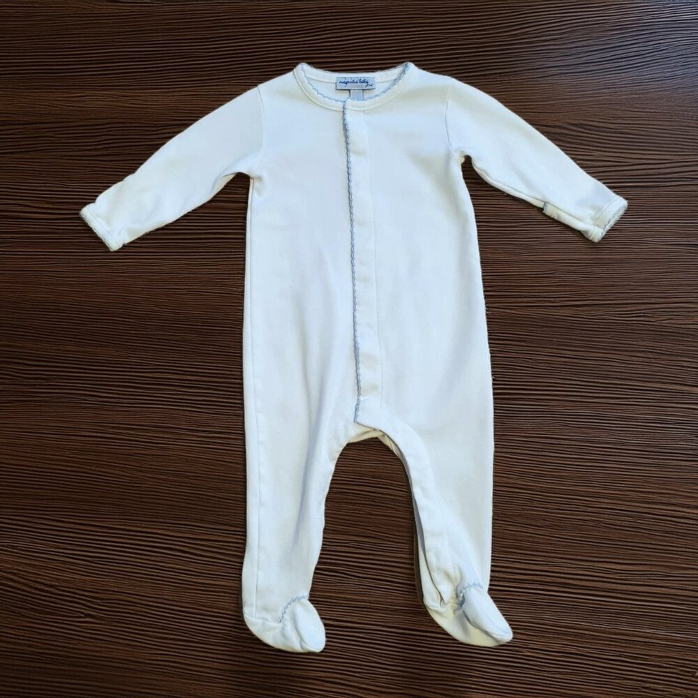 Magnolia Baby Cream Footed One-Piece